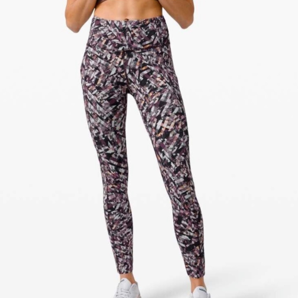 Lululemon Athletica Multicolor Patterned leggings size 4